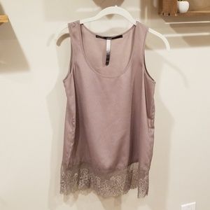 Kensie lace tank
